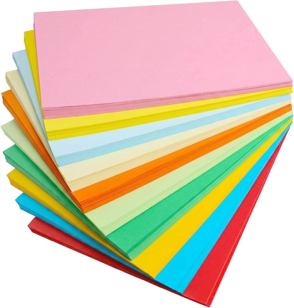 Hojas de colores pastel tamaño carta (100 hojas)